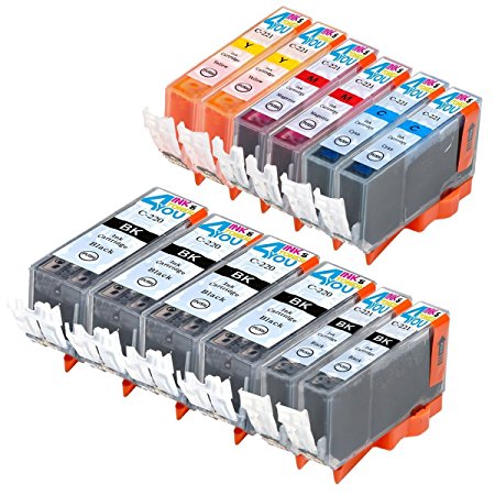 12 Pack - Ink & Toner 4 You Compatible Ink Cartridges Replacement for PGI-220 & CLI-221 use on PIXMA MP560 MP620 MP640 MP980 MP990 MX860 MX870 iP3600 iP4600 iP4700