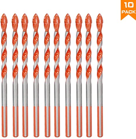 Ultimate Punching Drill Bits Set with Tungsten Carbide Tip,Multifunctional Triangular-Overlord Punching Hole Working Drill Bits for Tile,Concrete,Brick,Glass,Plastic and Wood,Multi-Material Drill Bit.