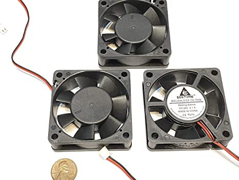 3 Pieces DC 24V Brushless Cooling Fan 60mm 2 pin 6cm 6020 3d printer C53