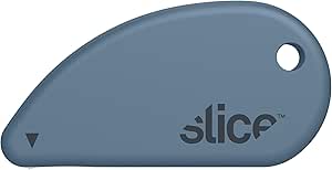 Slice Micro Safety Cutter | Safe Ceramic Box Cutter Lasting 11x Longer than Metal | Keychain Box Opener | 1 Pack | Slate