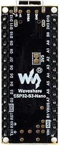 Waveshare ESP32-S3-Nano Development Board, Based On ESP32-S3R8, Compatible with Arduino Nano ESP32, with pre-soldered Header