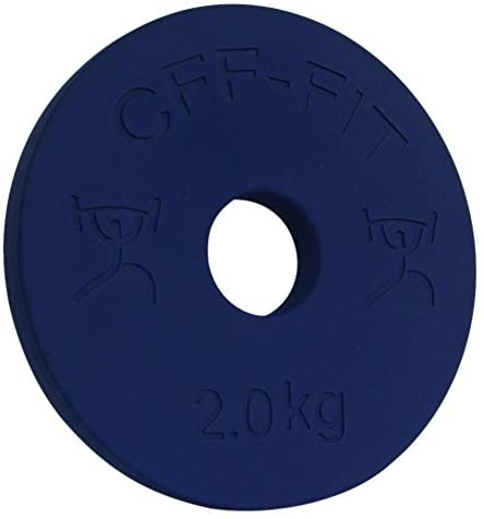 CFF 2 kg Competition Rubber Fractional Weight Plates - Pair