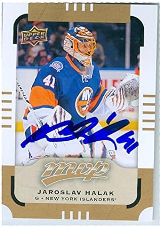 Jaroslav Halak autographed hockey card (New York Islanders NHL SC Slovakia) 2015 Upper Deck MVP #88