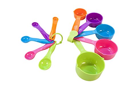 Ten Piece Measuring Cup and Spoon Set
