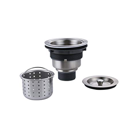 KES SUS304 Stainless Steel 3-1/2-Inch Kitchen Sink Strainer S3001