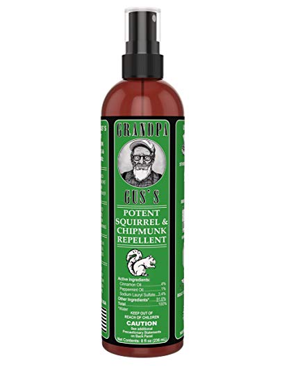 Grandpa Gus's Natural Squirrel Repellent Spray - Chipmunks (8oz)