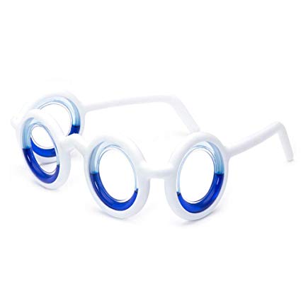 Motion Sickness Smart Glasses, Raised Airsick Sickness Seasickness Detachable Portable Travel Glasses, Anti-Motion No Lens Liquid Glasses for Men Women Kids