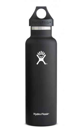 Hydro Flask Vacuum Insulated Stainless Steel Water Bottle, Standard Mouth w/Loop Cap