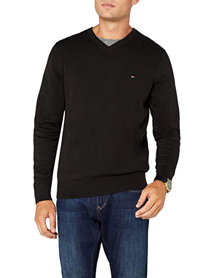 Tommy Hilfiger Men's Pacific V-Neck Long Sleeve Jumper