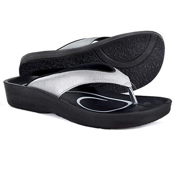 AEROTHOTIC Original Orthotic Comfort Thong Style Flip Flops Sandals for Women with Arch Support for Comfortable Walk