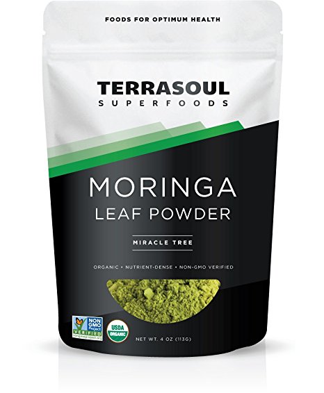 Terrasoul Superfoods Organic Moringa Leaf Powder, 4 Ounces