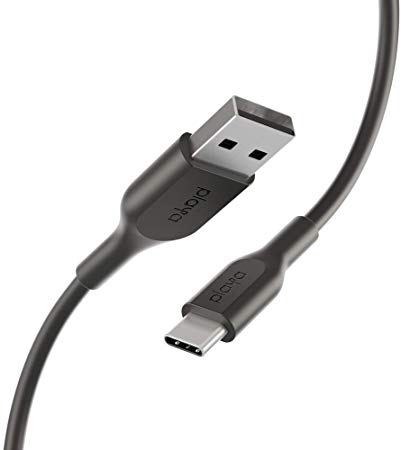 USB-C Cable by Playa (USB to USB-C Cable, USB Type-C Cable for Note10, S10, Pixel 3, iPad Pro, Nintendo Switch and More) (Black, 3 ft.)