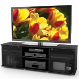 Sonax FB-2600 Fiji 60-Inch TV Component Bench Ravenwood Black
