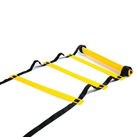 Physport Speed Ladder Soccer Training Agility Ladder with Carry Case Sport Tool