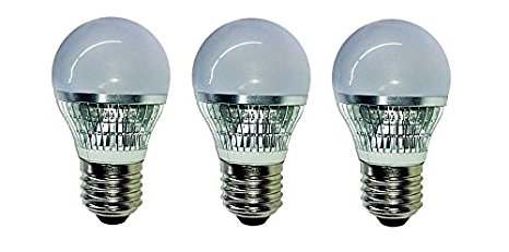 Grimaldi Lighting LED Bulb, 3 Pack, 5 Watts, 450 Lumens, A15 Style Bulb, Warm White, Dimmable, 40W Equivalent
