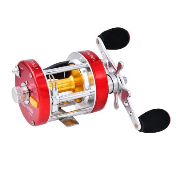 KastKing Rover Round Baitcasting Reel - No.1 Highest Rated Conventional Reel - Reinforced Metal Body & Supreme Carbon Fiber Star Drag - 2016 New Release Rover RXA Conventional Saltwater Reel and Captain's Special Without Line Guide - Award Winning Manufacturer