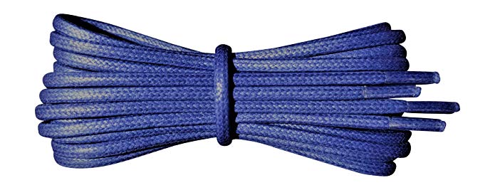 2 mm Round Waxed Cotton Shoelaces - 45 to 120 cm lengths - 18 colours - Thin laces for dress shoes and boots.
