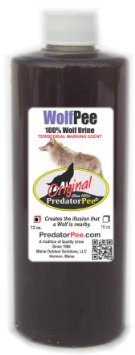 Predator Pee - 100% Pure Wolf Urine - 12oz Squeeze Bottle