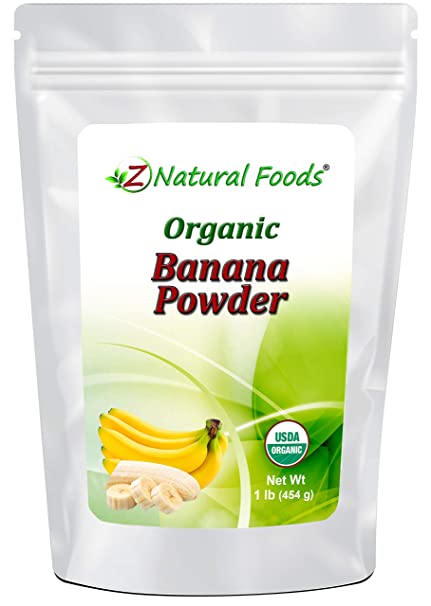 Organic Banana Powder - Fruit Supplement For Smoothies, Desserts, Drinks, Baking, & Cooking - Dried Superfood For Long Term Food Storage - Raw, Non GMO, Gluten Free, Vegan, & Kosher - 1 lb
