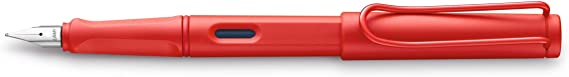 Lamy Safari Cosy Fountain Pen 020 Special Edition, Modern Fountain Pen in Strawberry Colour with Ergonomic Grip and Timeless Design, Nib size M, Special Model