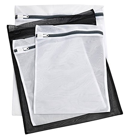 Laundry Lingerie Bags - 4 PACK - Durable Multi-Size Washing Bags for Underwear, Bras, Stockings, Lingerie or Baby Items. Protect Your Delicates from Getting Entwined with the Rest of Your Laundry.