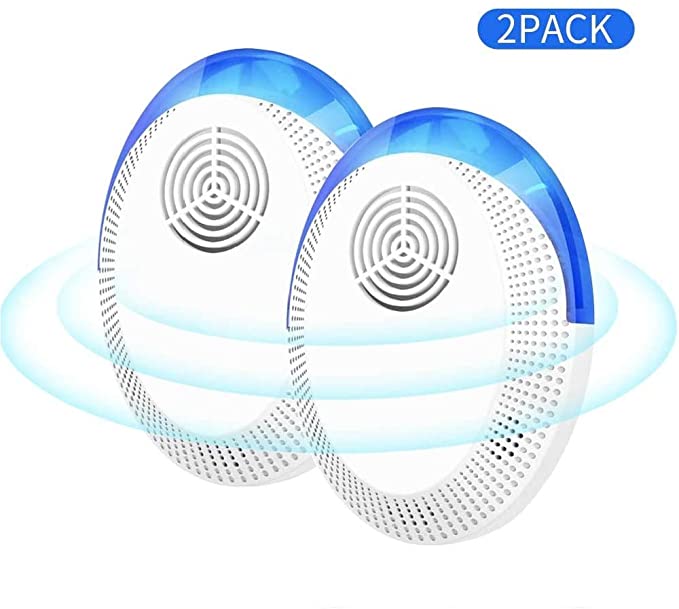 ROYEO [2020 Upgraded ] Ultrasonic Pest Repeller, Electronic Plug in Repellent Indoor, Pest Control Repellent against Mosquito, Cockroach, Mice, Rodents, Spiders, Flies, Ants, Fleas - 2 Pack