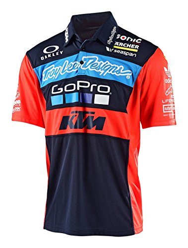 Troy Lee Designs Mens 2017 KTM Team LIC Polo Shirt