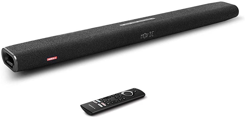 Nebula Soundbar – Fire TV Edition, 4K HDR Support, 2.1 Channel, Built-In Subwoofers, Alexa Built-In