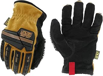 Mechanix Wear: Durahide M-Pact Leather Driver C4-360 - All Around A4 Cut Resistance, Abrasion Resistance