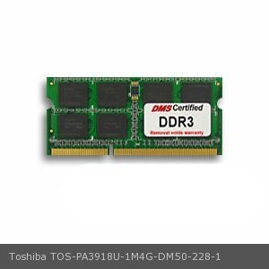 DMS Compatible/Replacement for Toshiba PA3918U-1M4G 4GB DMS Certified Memory 204 Pin DDR3-1333 PC3-10600 512x64 CL9 1.5V SODIMM - DMS