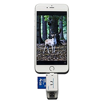 Kolsol Dual-use Trail Game Camera SD Viewer For IOS Android,Micro USB Connector, Reads SD And Micro SD Cards