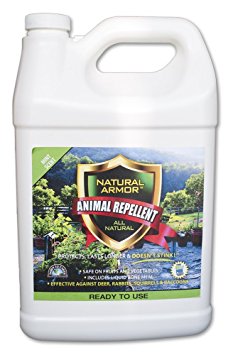 Natural Armor Animal Repellent – Gallon - 128 Ounce - Mint Scent – Ready To Use - Shake & Go - A Deterrent Spray That Gets Rid Of & Keeps Out Rodents, Animals & Critters