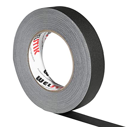 WELSTIK Thin Gaff Tape 25MM*30.2M Gaffa Tape Matt Cloth Tape, Black