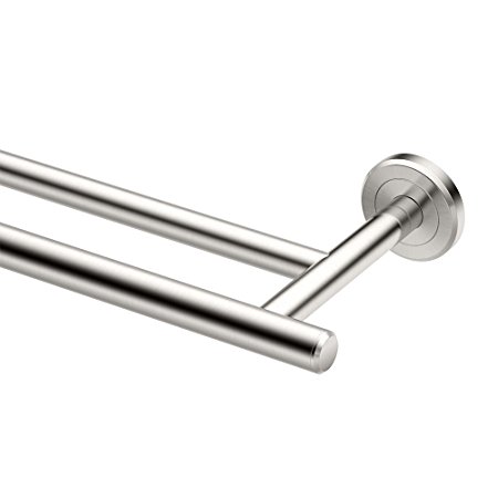 Gatco 4294 24" Latitude II Double Towel Bar, Satin Nickel