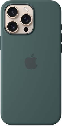 Apple iPhone 16 Pro Max Silicone Case with MagSafe and Camera Control - Lake Green ​​​​​​​