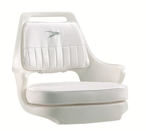 Wise 8WD015-3-710 Standard Pilot Chair with Cushions and Mounting Plate, White