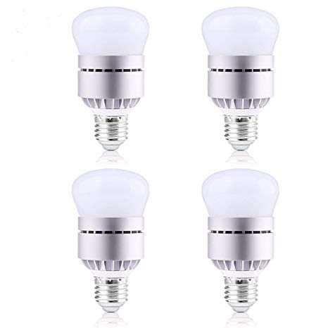 Dusk to Dawn Light Bulb, Photo Sensor Light Bulb with Auto on/Off, Indoor/Outdoor Lighting Lamp for Porch, Hallway, Patio, Garage (7W Warm White 4 Pack)