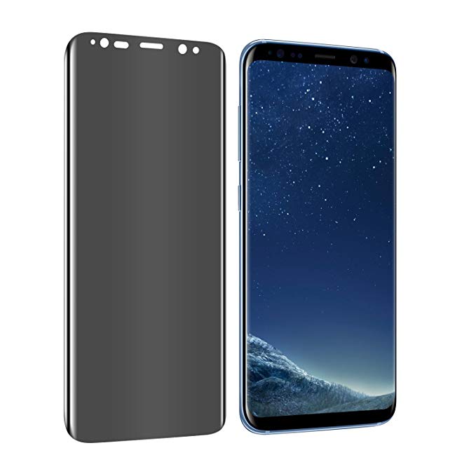 VitaVela Galaxy S8 Plus Privacy Screen Protector, 3D Curved [2019 Upgrade Version] Anti-spy Tempered Glass Screen Film 9H Hardness Anti-Scratch Anti-Peep Shield,for Samsung Galaxy S8 Plus/S8  (6.2")