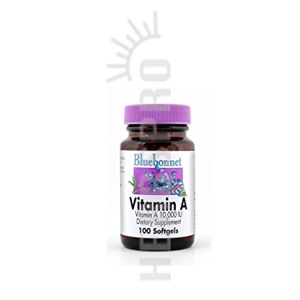 Vitamin A 10,000IU Bluebonnet 100 Softgel