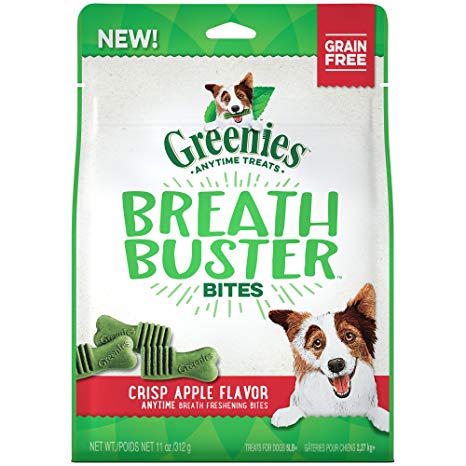 Greenies Breath Buster Bites Crisp Apple Flavor Natural Dog Treats for Bad Breath