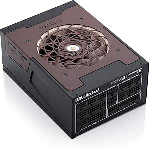 Seasonic Prime TX-1600 Noctua Edition, Ultra-Quiet Fully Modular 1600W 80 Plus Titanium Efficiency ATX 3.1 PC Power Supply (Black/Brown) with US AC Power Cord