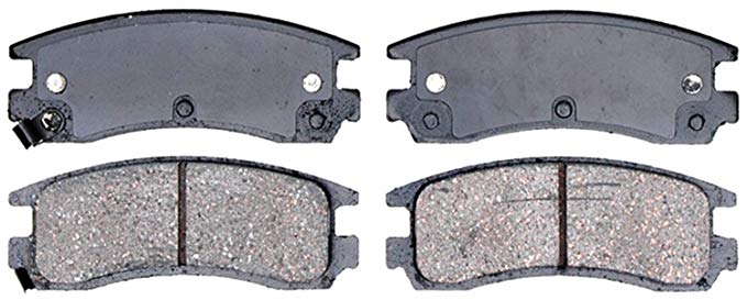 ACDelco 14D698C Advantage Ceramic Rear Disc Brake Pad Set with Wear Sensor