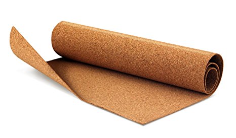 Hygloss Products Rolled Cork Sheet - 2 mm Thick Cork Roll - 12 x 24 Inches, 1 Roll