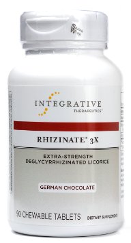 Integrative Therapeutics Inc. Rhizinate 3X,German Chocolate Flavor 90 Chewables Tablets