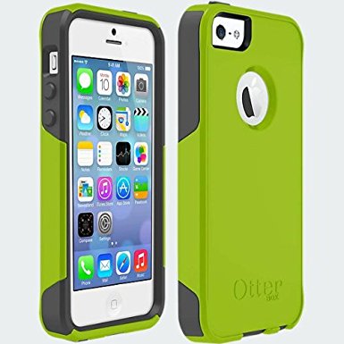 OtterBox COMMUTER SERIES Case for iPhone 5 / 5s / SE - Retail Packaging - (LIME GREEN / GREY)