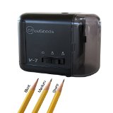 OfficeGoods - Electric or Battery Operated Pencil Sharpener For The Perfect Point - It Is Compact and Reliable For Home Office and School Black
