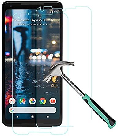 For Google Pixel 2 XL Screen Protector - [2 Pack] Google Pixel 2 Plus Tempered Glass Screen Protector Google Pixel 2XL Full Coverage Full Body High Clear Film Anti Scratch Glass Protector Cover