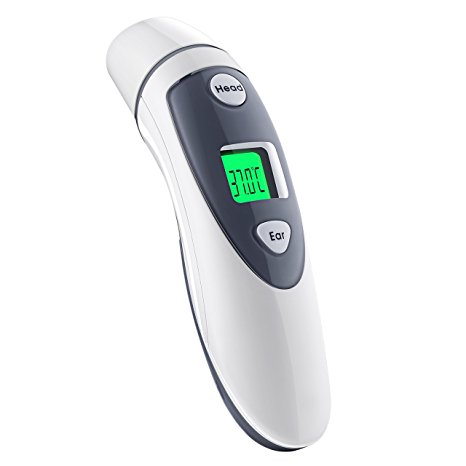 [CE & FDA Approved ] Clinical Thermometer,Patec 10 Seconds Digital Medical Thermometer for Oral,Rectal,Axillary,armpit,Underarm Body,Fever Temperature with LCD Screen Fever Alarm,Waterproof &Dustproof,Auto Shut-off for Infant,Babies,Children,Adults and Pets (White)
