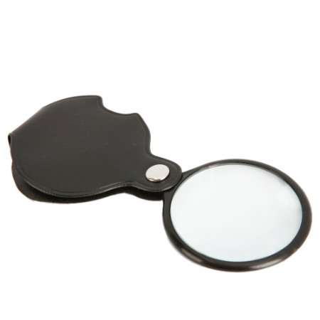Z ZTDM 8X Mini Pocket Folding Magnifier Glass Lens Black