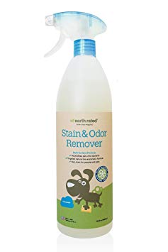 Earth Rated, Pet Stain, Odor, Dog Pee & Cat Urine Remover, Unscented, Powerful Carpet Cleaner, Odor Eliminator, Safe & Non-Toxic for People & Pets, Enzymatic Formula, Made in USA, 32 fl Oz